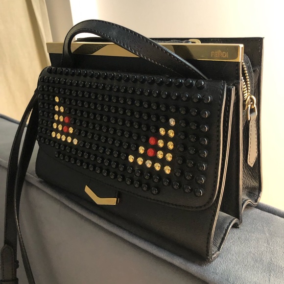 Authentic FENDI Limited Edition Bag monster face; high quality hard leather - Picture 3 of 8